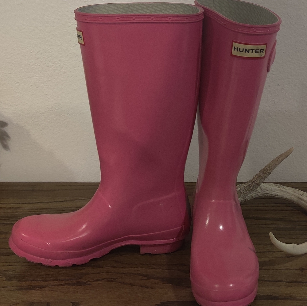 Pink Hunter Boots